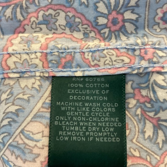 SOLD🩵Lauren Ralph Lauren L
Cotton Pajama Pant Set
Paisley Print Blue & Pink - Picture 5 of 14